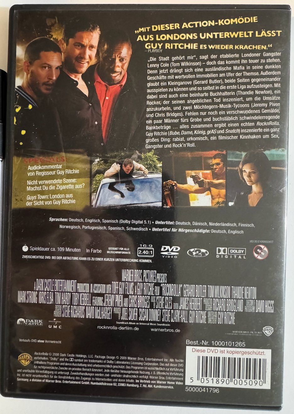 Tutti i DVDs: DVD  ROCK N ROLLA - ACTION KOMÖDIE mit GUY RITCHIE – Usato da Wisen venduto da gigisna 2