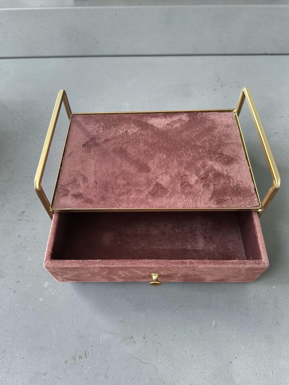 Coffrets à bijoux: Schmuckkästchen Samt Rosa Gold mit Schublade – Neuf (Voir description) à Bern par MissionAusmisten 2