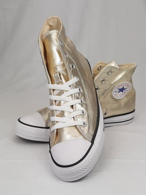 All star 2025 converse gold metallic