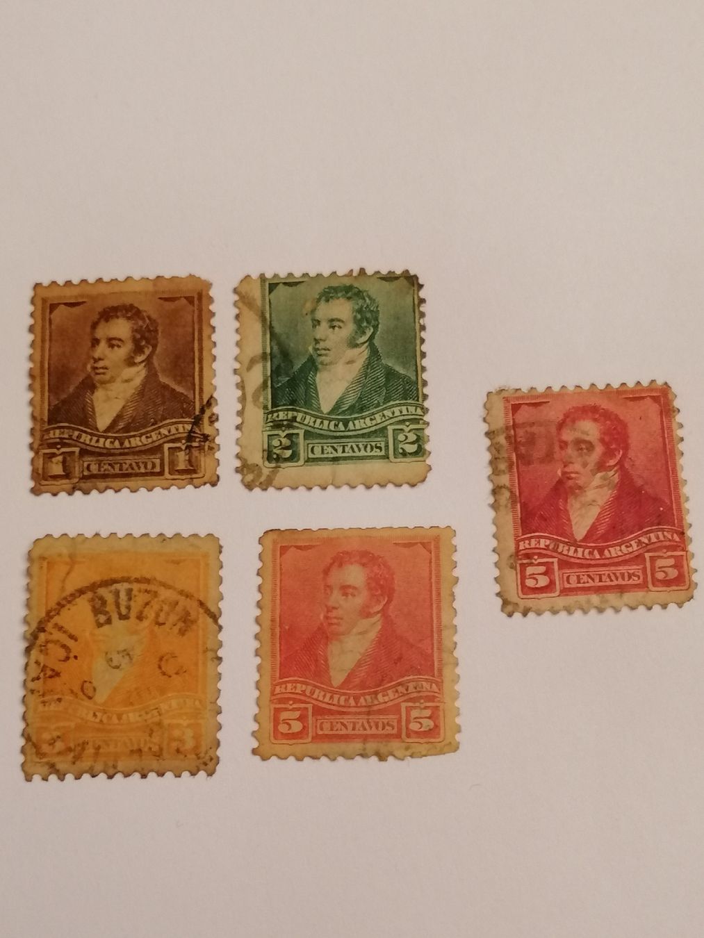 Tutti i francobolli: 5mal Argentinien 1892 – Usato da Happerswil venduto da tschergi
