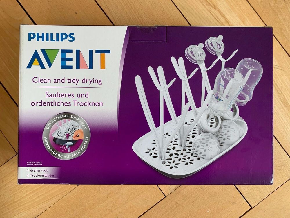 Baby Flaschen Organizer Mit Deckel - Abtropfständer Staubdicht 31,5x25,5cm