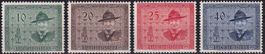 1953 LIE, Pfadfinder Nr. 259-262, postfrische** Serie.