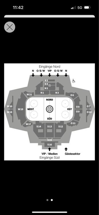 Spengler Cup 2024 Sitzplatz Sektor N3 Game09 30.12.24 (Neu und