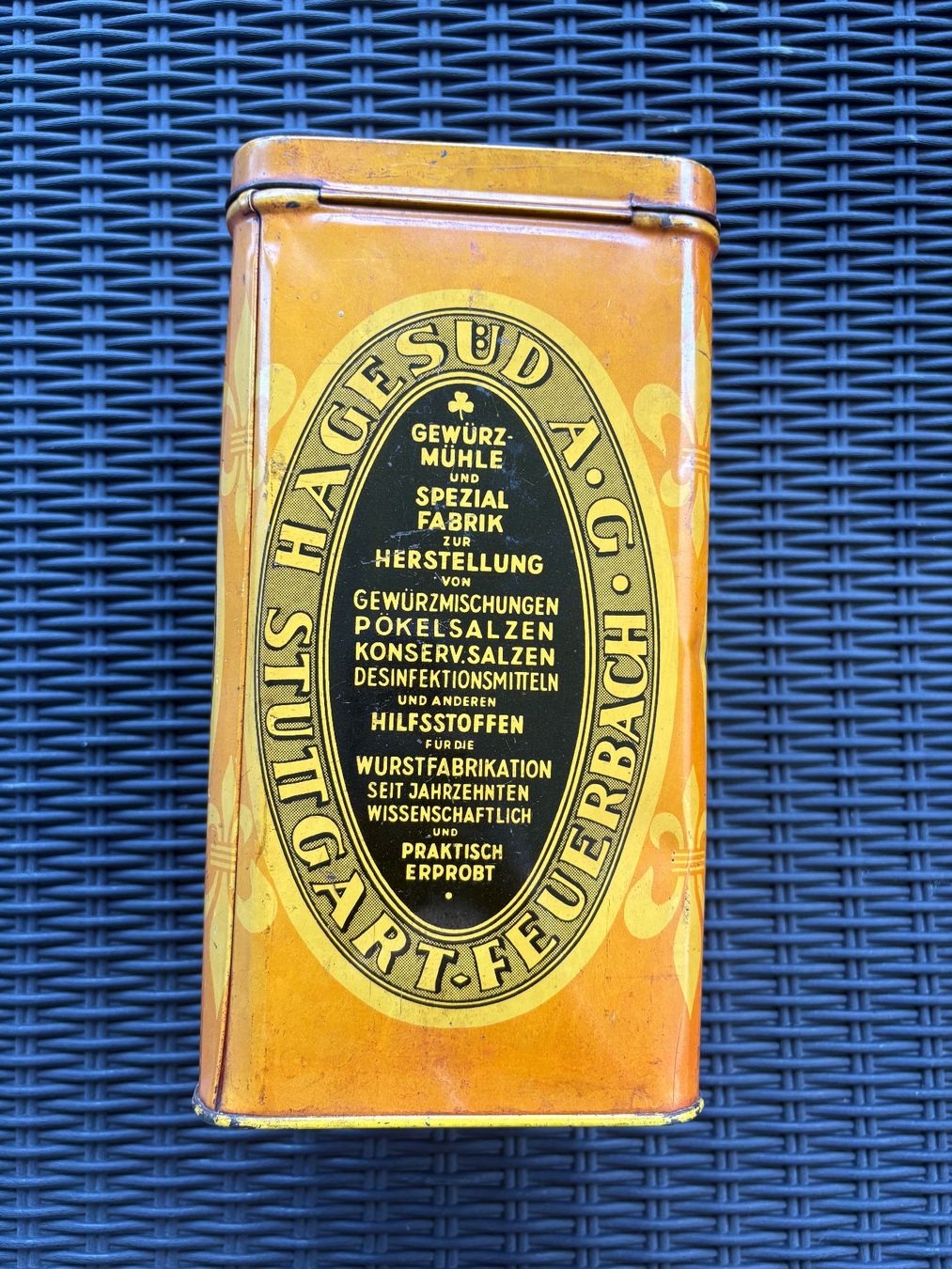 Barattoli: Vintage Blechdose Eldorado Gewürz Stuttgart – Usato da Bassersdorf venduto da rek_x2gl 3