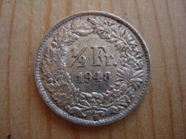 (P2) 1/2 Franken 1948