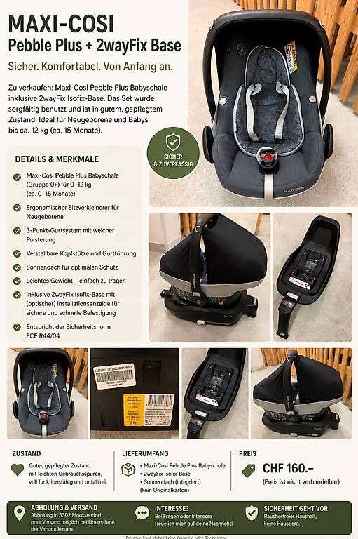 Auto-Kindersitze: Maxi-Cosi – Gebraucht aus Moosseedorf von lor_q9bd