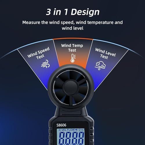 Misurare: 3 1 Handheld Digital Anemometer Windmesser Windmessgerät – Nuovo e nell'imballaggio originale da Hundwil venduto da pak_7zvn 3