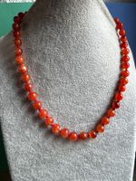 Karneolkette orange-rot (46 cm)