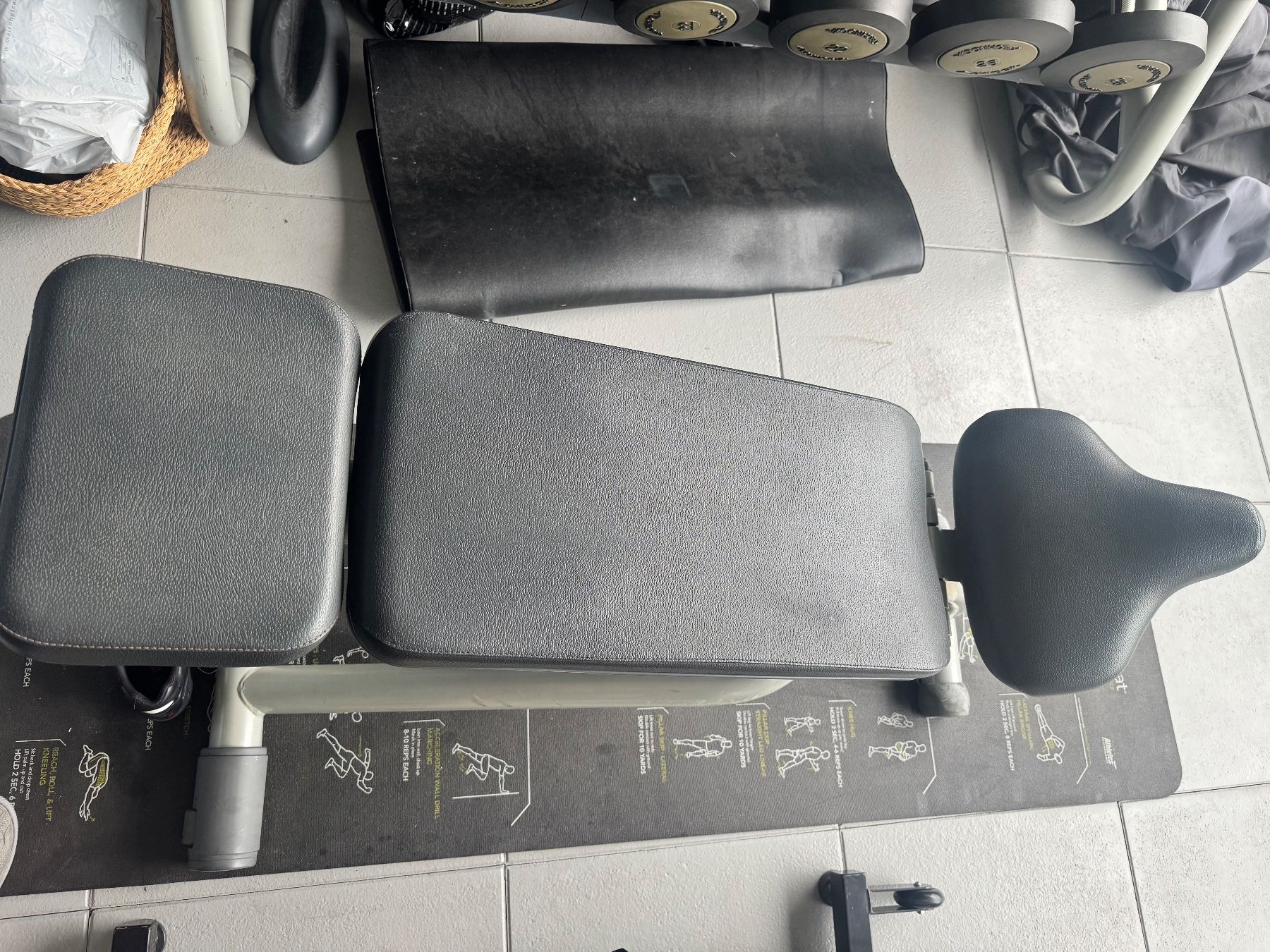 Technogym Dumbbell Set with Rack in excellent condition (D'occasion) à ...