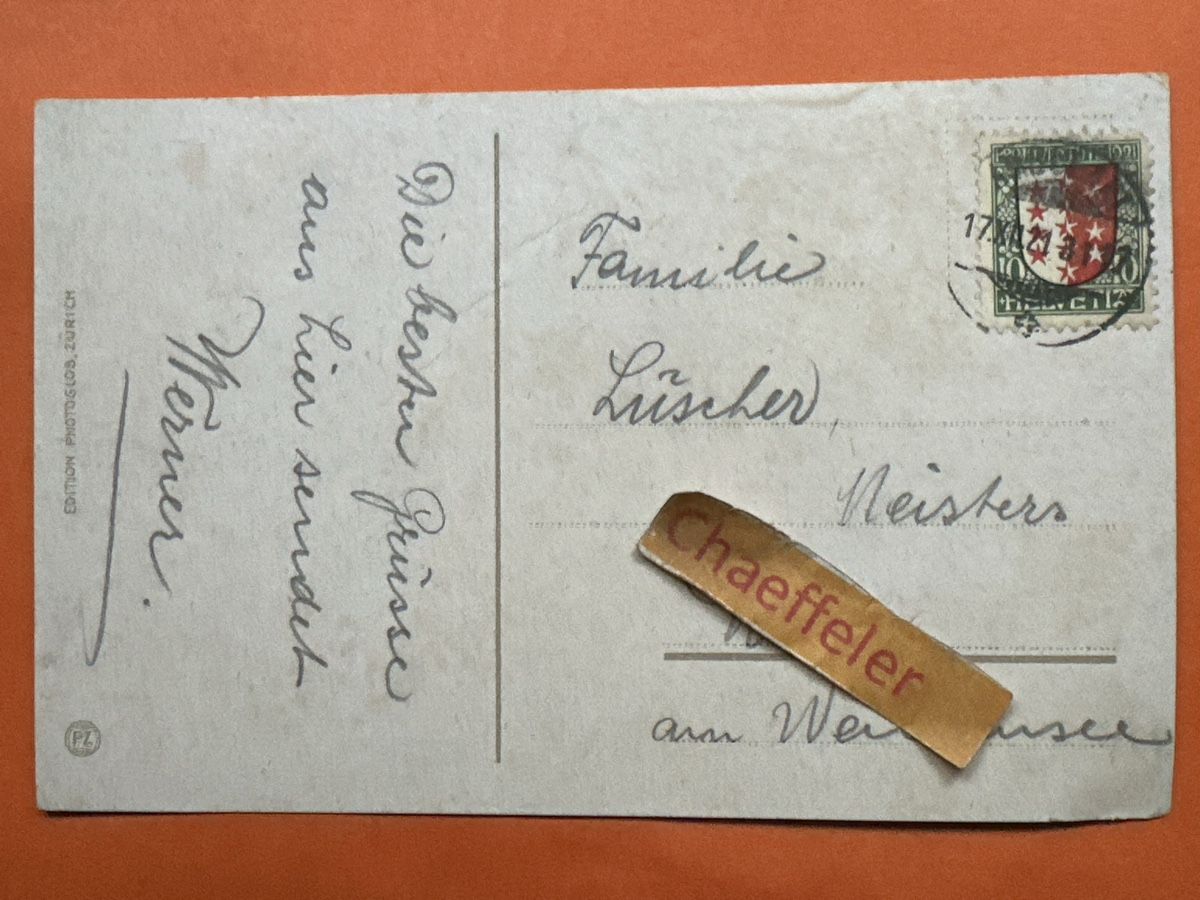 Cartes postales: Antike Ansichtskarte 1921 Luzern u. Pilatus  – D'occasion à Zürich par Chaeffeler 1