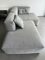 HAY Mags Soft Low Armrest | Kvadrat Hallingdal 65 | Grau