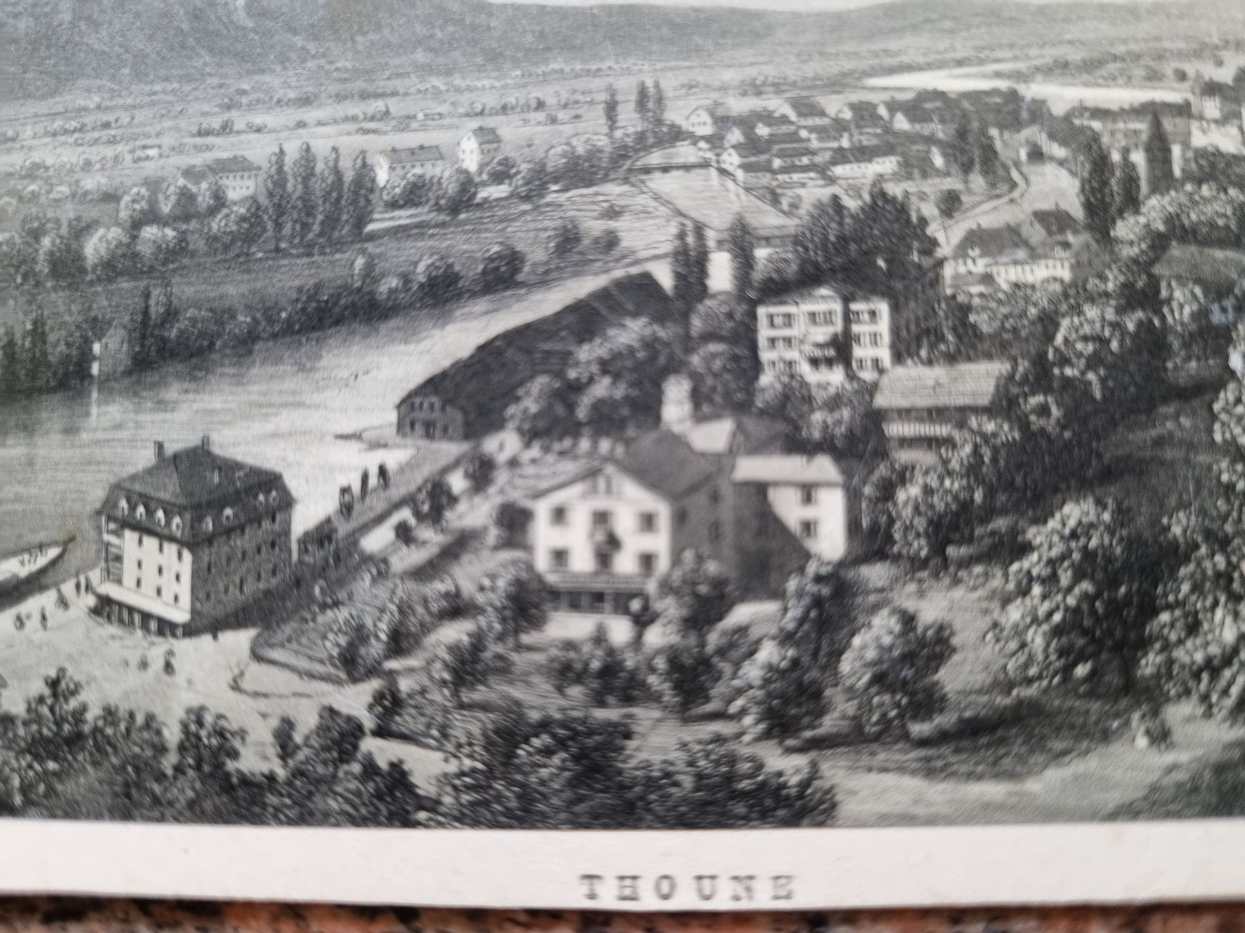 Incisioni: Alter Stich Thun - historische Schweiz-Ansicht – Usato da Trachslau venduto da post35 1