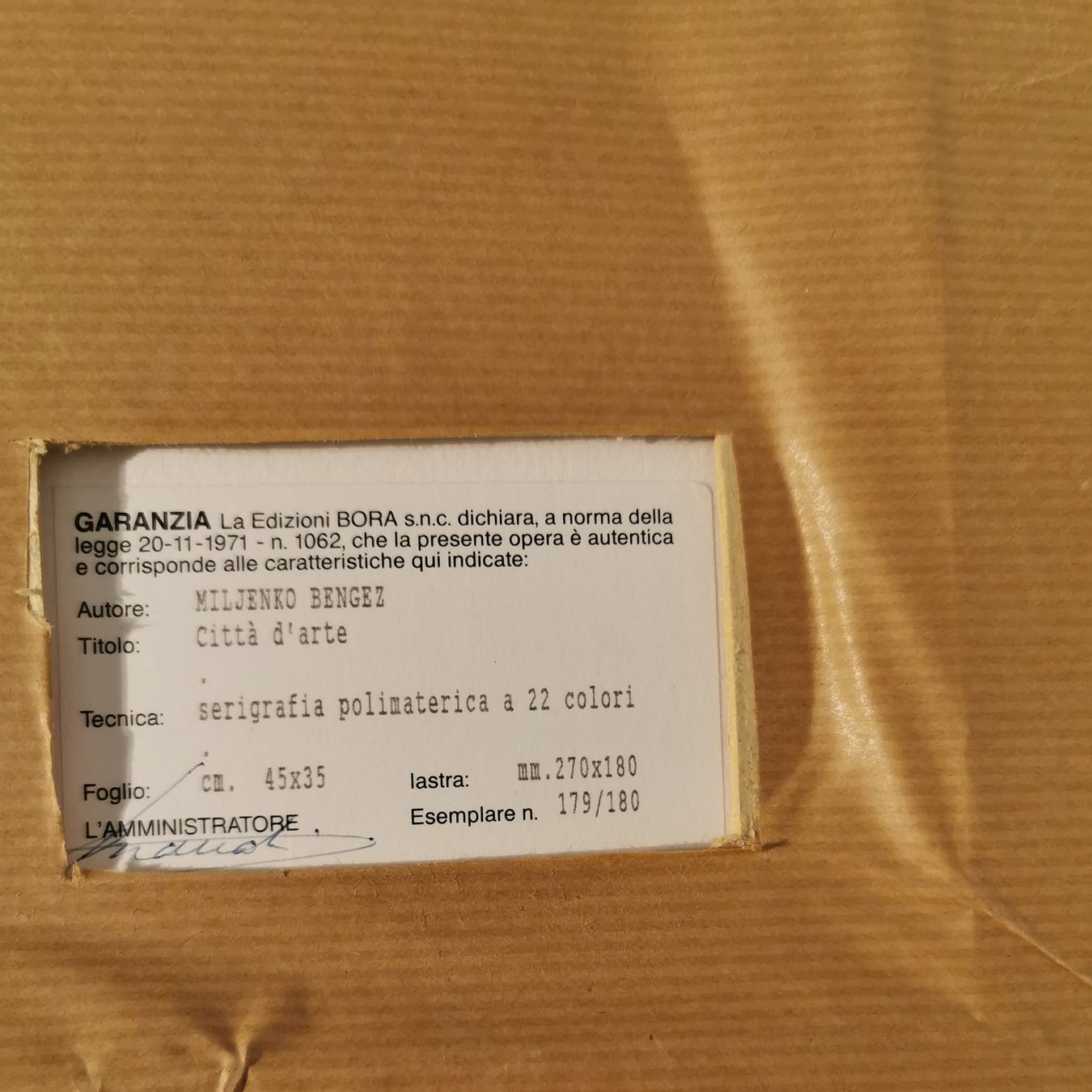 Grafica & Litografie: Lithografie - Miljenko Bengez – Usato da Rieden AG venduto da sam5432 4
