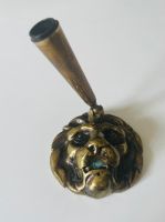 Antik: Briefbeschwerer Löwe Messing