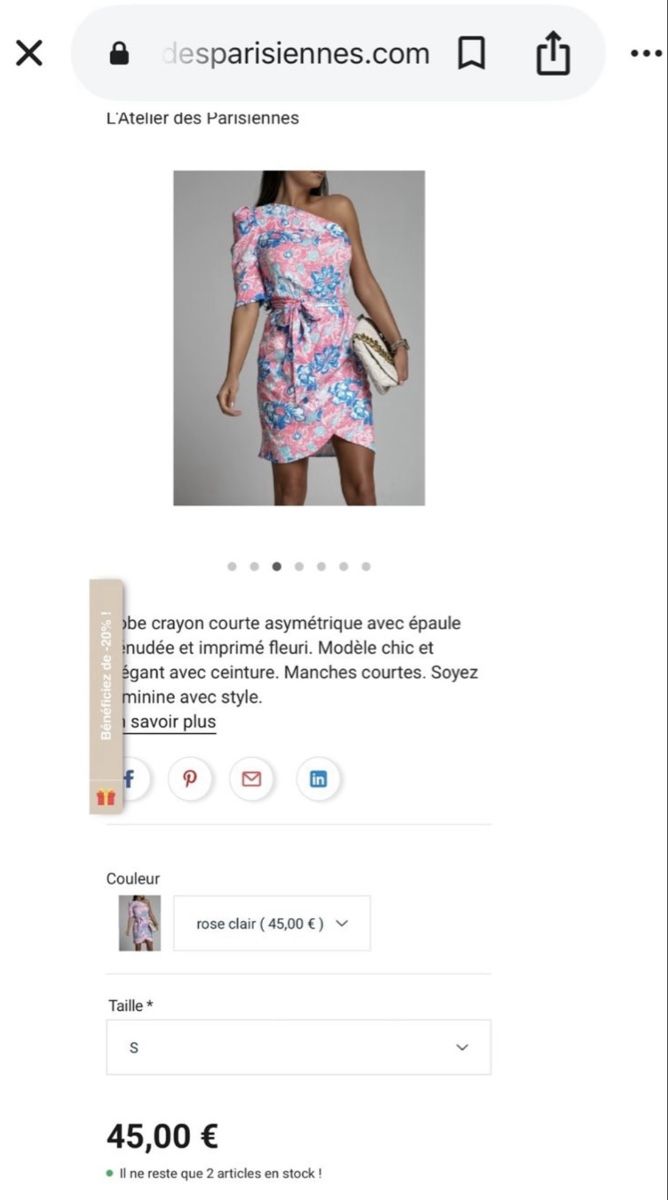 Vestiti: Robe Été Asymétrique Fleurie, Taille M – Nuovo e nell'imballaggio originale da Delémont venduto da Emi-98 4