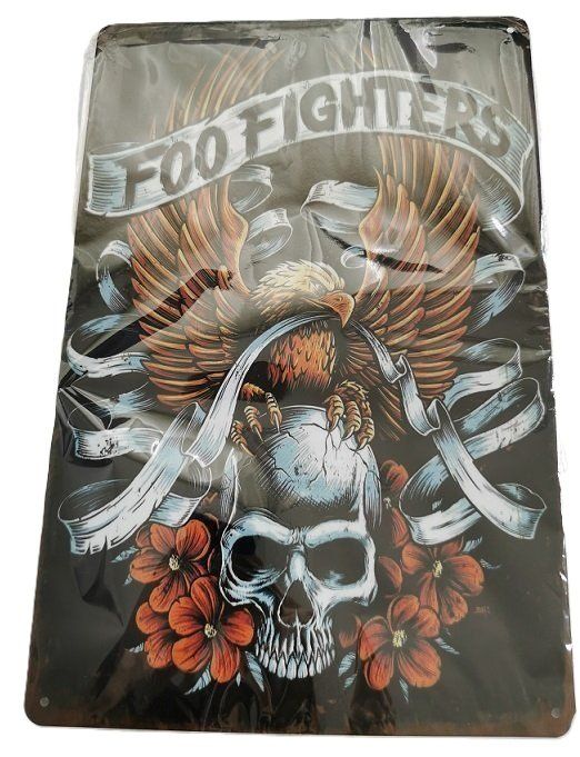 Schilder: Foo Fighters  -  Blechschild (neu, OVP) – Neu und originalverpackt aus Wilen b. Wollerau von morethanmusic