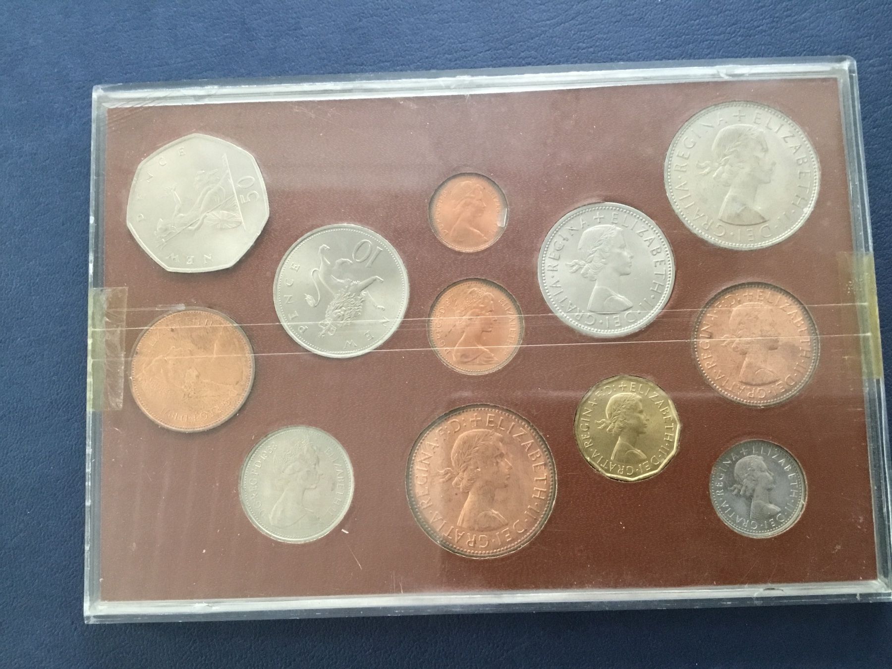 Tutti le monete: Grossbritannien,Komplete Decimal Issue Colns 1967 – Usato da St. Margrethen SG venduto da alfapeugeot10 2
