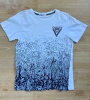 H&M T-Shirt Gr. 146/152 weiss Print Sommer Jungen Casual