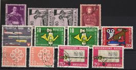 Schweizer Briefmarken Lot Sondermarken Helvetia