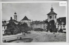Solothurn - Protetant. Kirche und Bieltor - animee