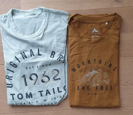 2 Marken T-Shirt Gr L