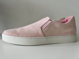 Manolo Blahnik Herren Sneaker Rosa Rauleder Gr9/42Neuwertig