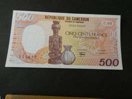 Cameroun 1987, 500 Francs - ungefaltet