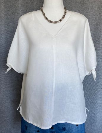 OUI Bluse aus Leinen/Baumwolle Grösse 42