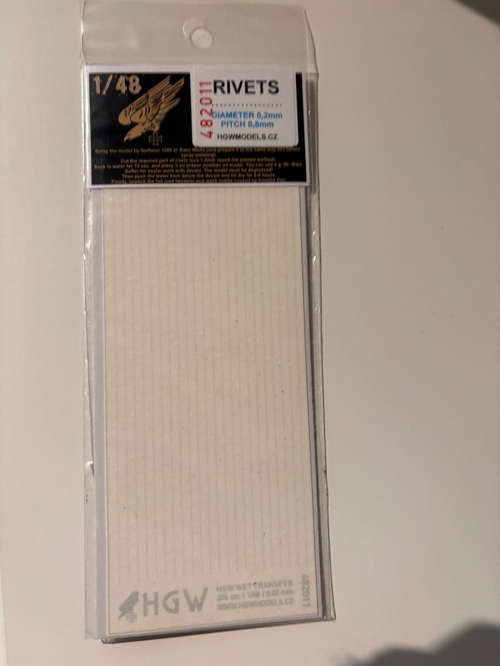 Modellbausätze & Standmodelle: 1/48 RIVETS 0.2MM PITCH 0.6MM – Gebraucht aus MÜHLEDORF/SO von tru_wsv8