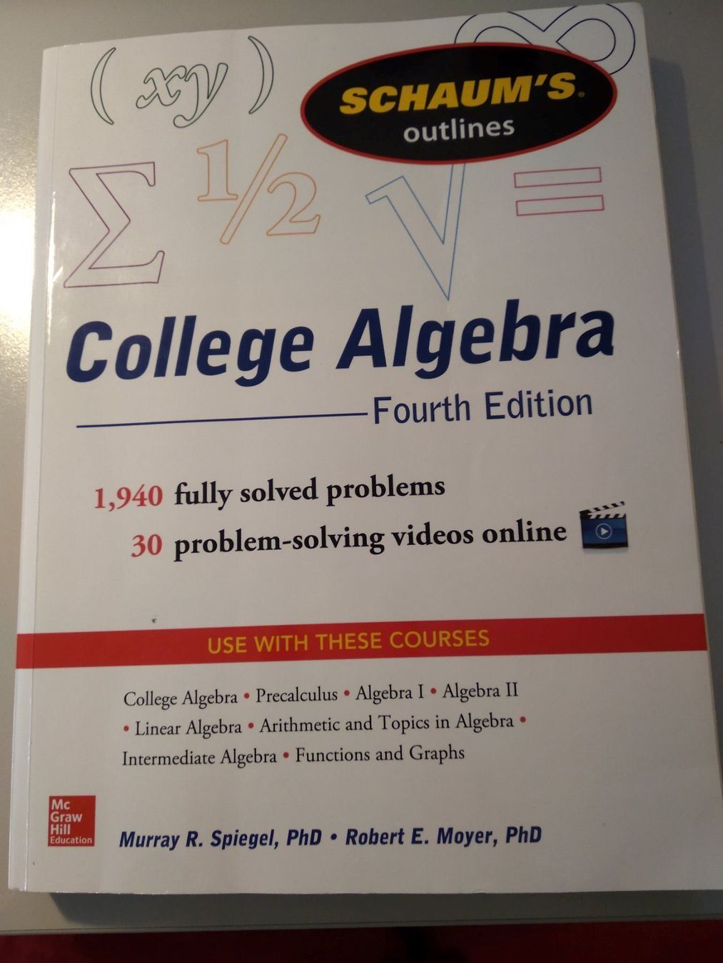 Libri: Schaum's College Algebra 4th Edition – Usato da Luzern venduto da phi_89