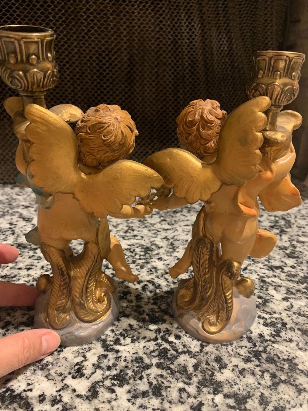 Portacandele: 2 pieces angel candle holder from ltaly – Usato da Nuerensdorf venduto da gokden1336 2