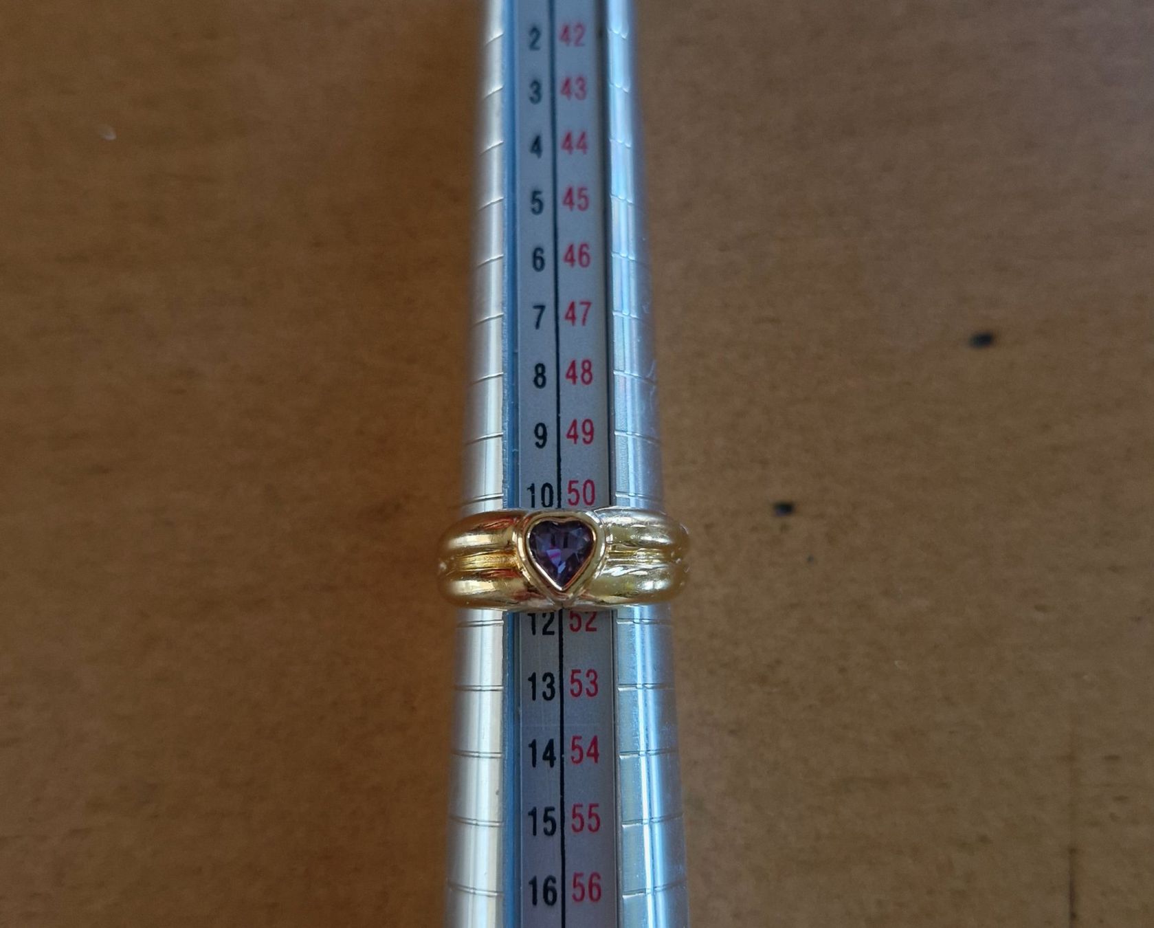 Ringe: Bague or jaune 750 pierre améthiste – Gebraucht aus L'Orient von haricotrouge 3