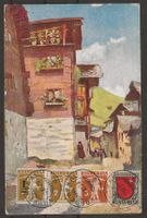 1920 : AK Grimentz (VS) - Stempel von Vorderthal (SZ)