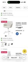 Beige/White Office Chair - great condition