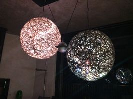Kugelleuchte, Pendelleuchte Unikat, höhenverstellbar