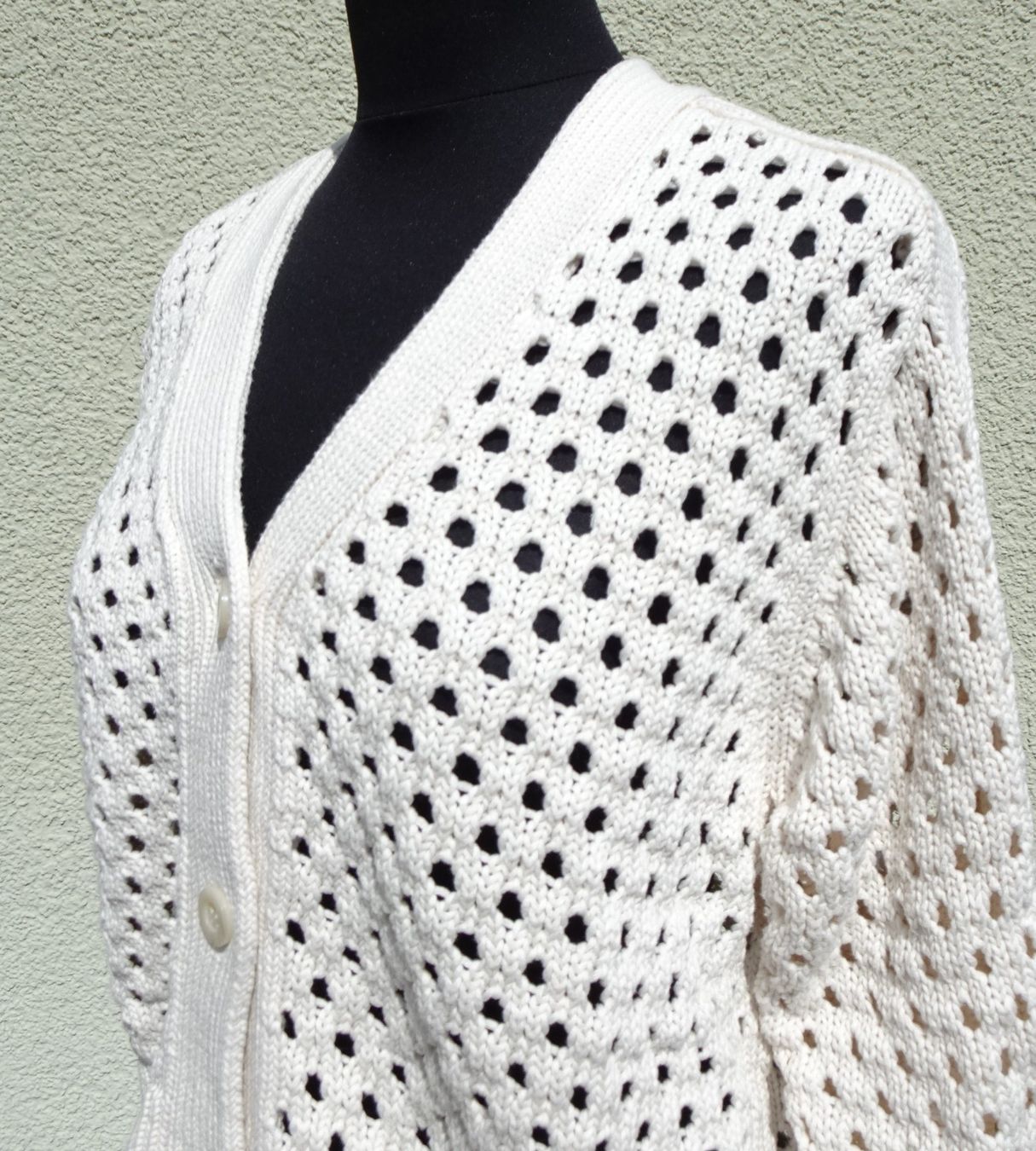 Beldona Giacche: Beldona Strickjacke beige Lochmuster Gr. S/M – Usato da Winterthur venduto da blumeblau77 3