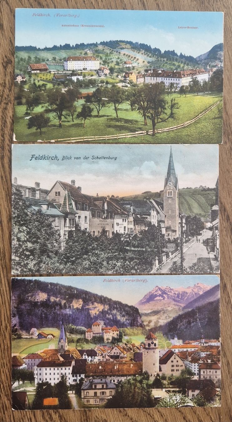 Cartoline postali: 3AK Feldkirch – Usato da Ebikon venduto da Donar50