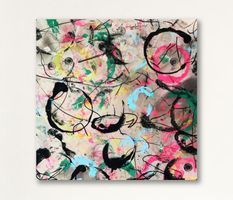 Moderne Kunst - Abstrakt Modern Art Bild Farben HYPE Dekor