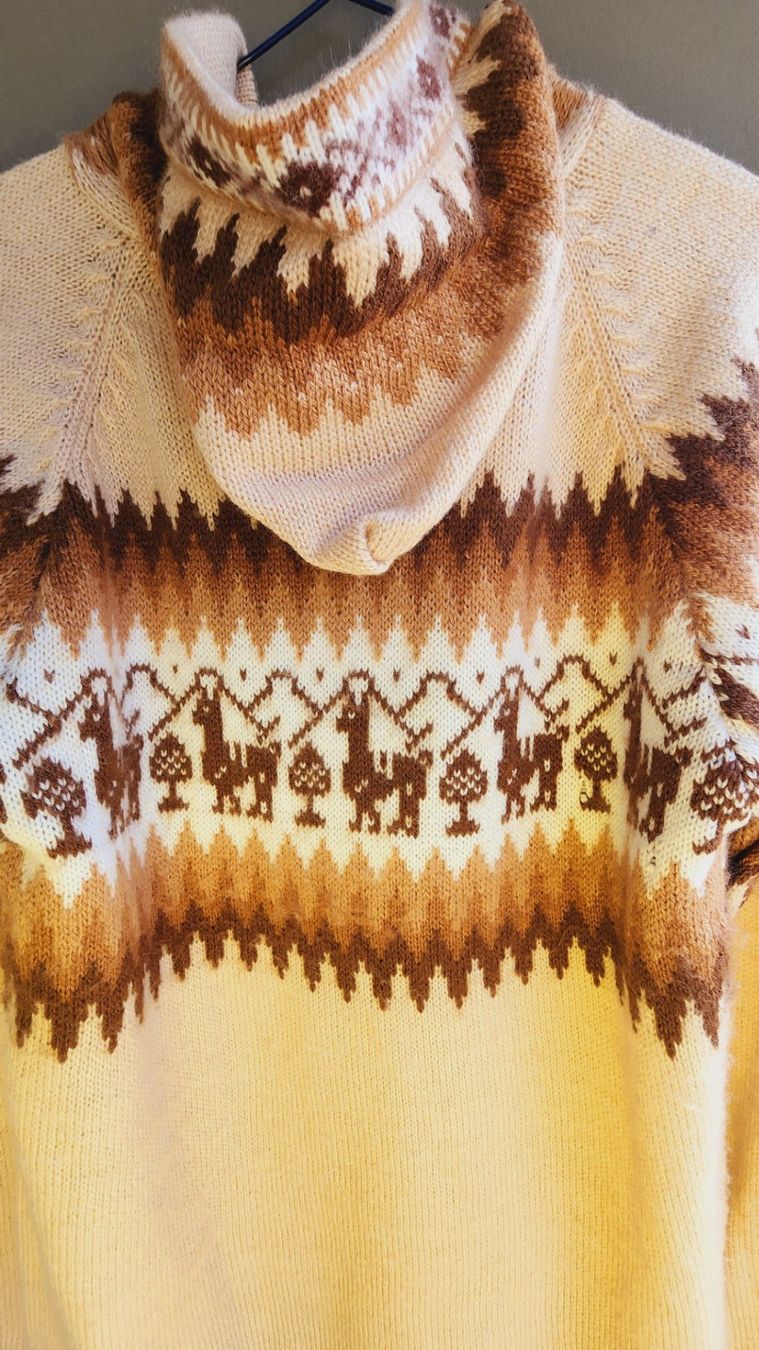 Maglioni & Felpe: wunderschöner Alpaka Pullover Gr.L, Farbe Beige, Braun, NEU! – Nuovo (secondo la descrizione) da Lima- Peru venduto da Alpaka-Haus 4
