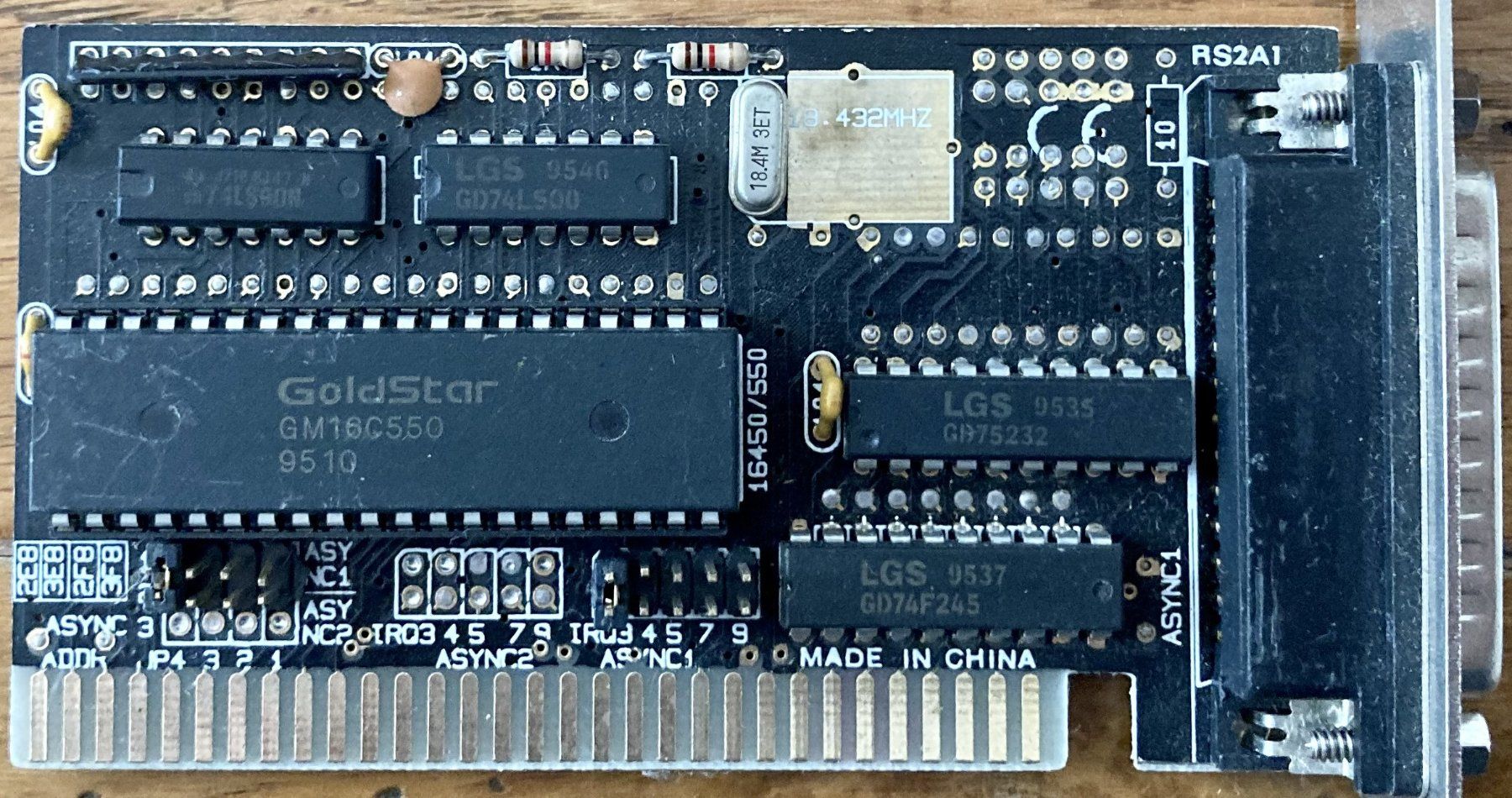 PC: ISA Controller PC SERIAL CARD LGS GM16C550 – Usato da Eglisau venduto da Shoprabbit
