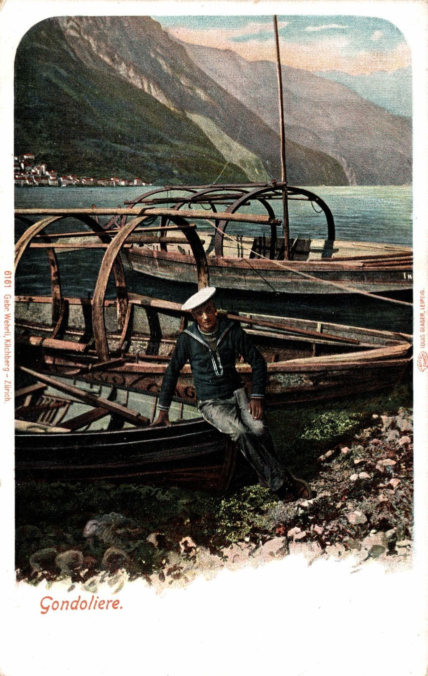 Cartes postales: Gondoliere. Luganersee – D'occasion à Bronschhofen par Astore