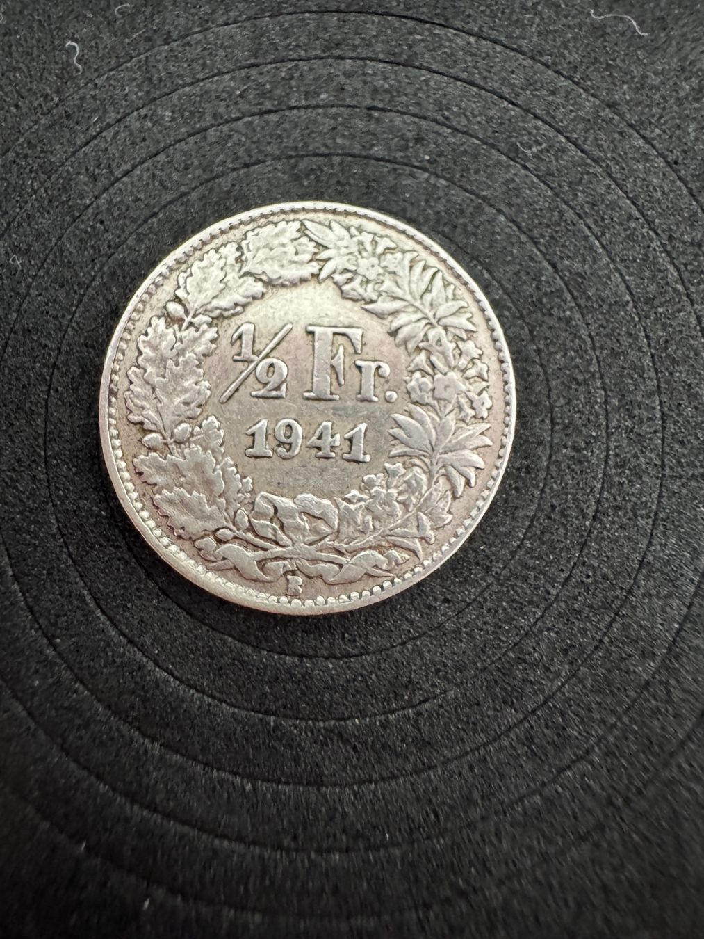 Alle Münzen: 1/2 Franken Silbermünze 1941 – Gebraucht aus Illnau von PS62