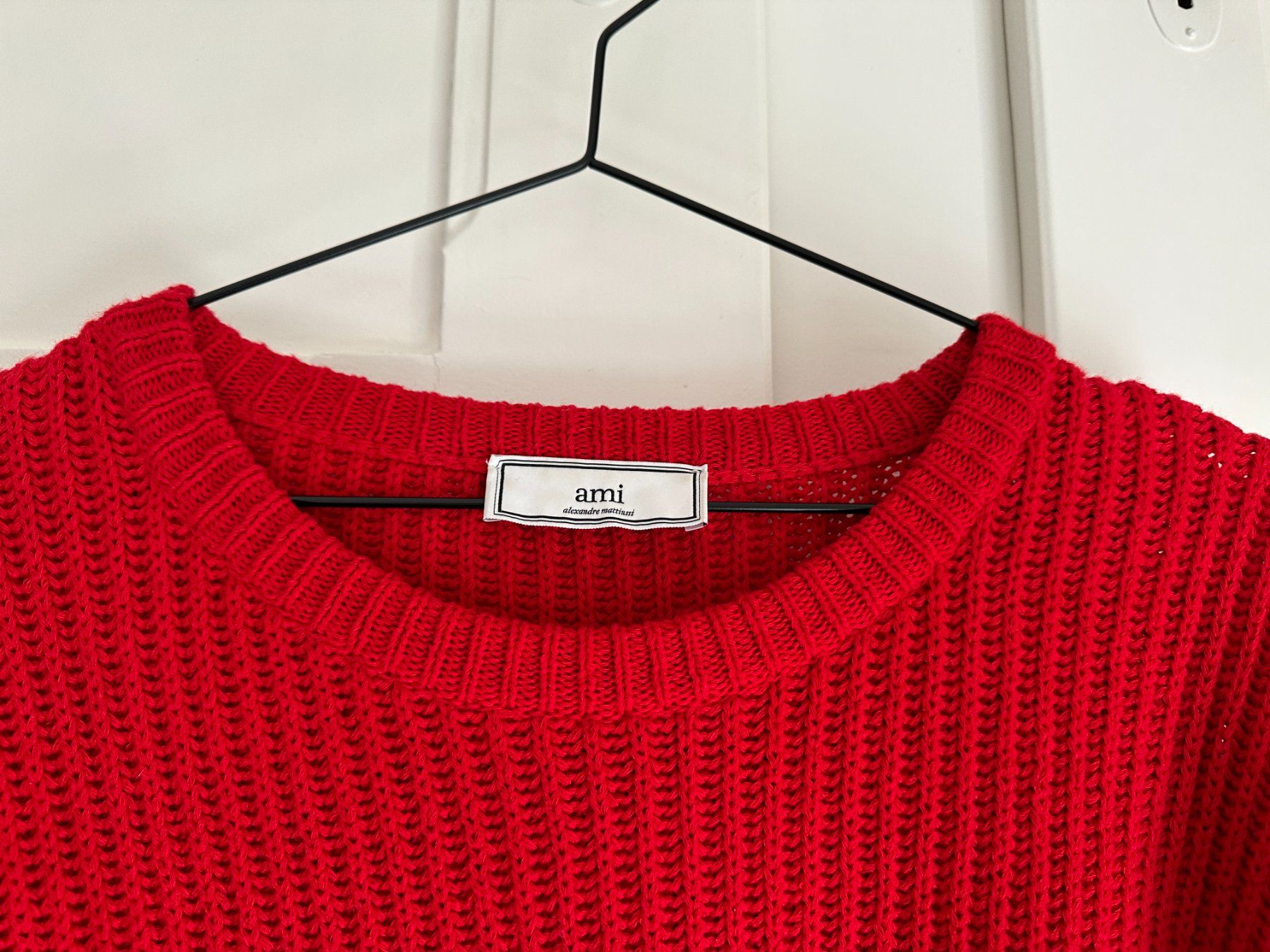 Pullover & Sweatshirts: AMI Alexandre Mattiussi - Strickpullover rot S – Gebraucht aus Zürich von Diazaio 1