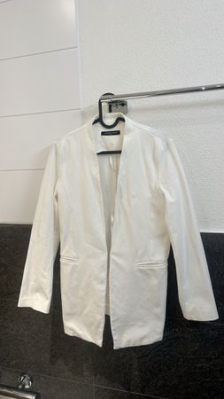 Damen Blazer weiss lang geschnitten neuwertig