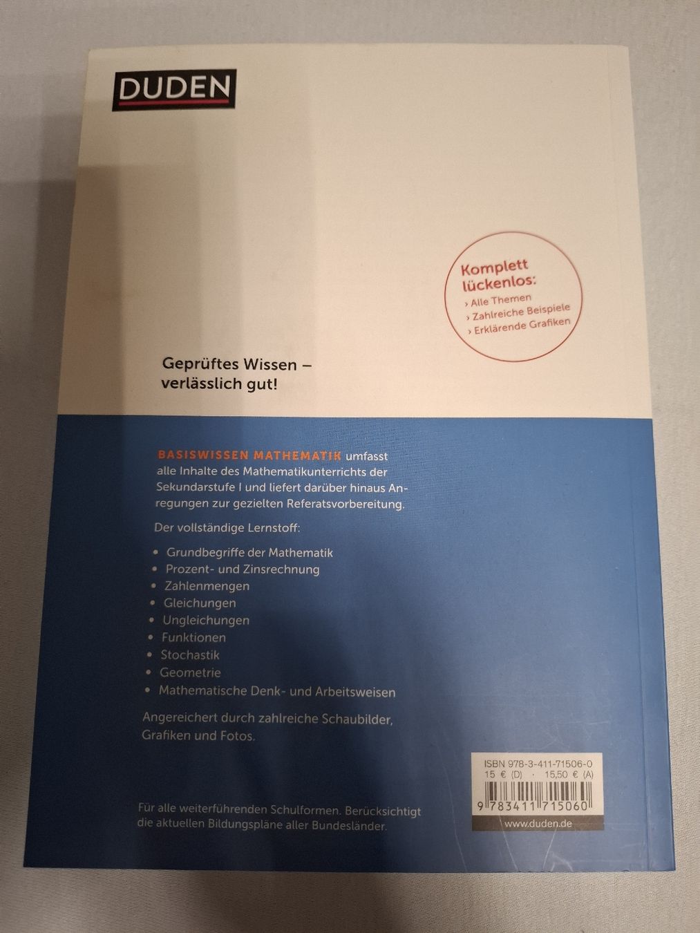 Libri: Mathematik. 5. bis 10. Klasse. Duden – Usato da Urtenen-Schönbühl venduto da nerdgirl 1