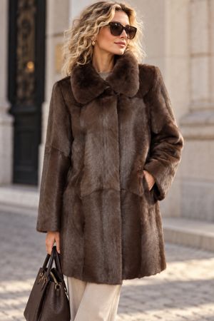 Neue MEGA wunderschöne echte Pelzjacke  Gr.36-38