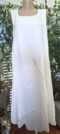 Robe voile sans manche mi-longue– Taille M