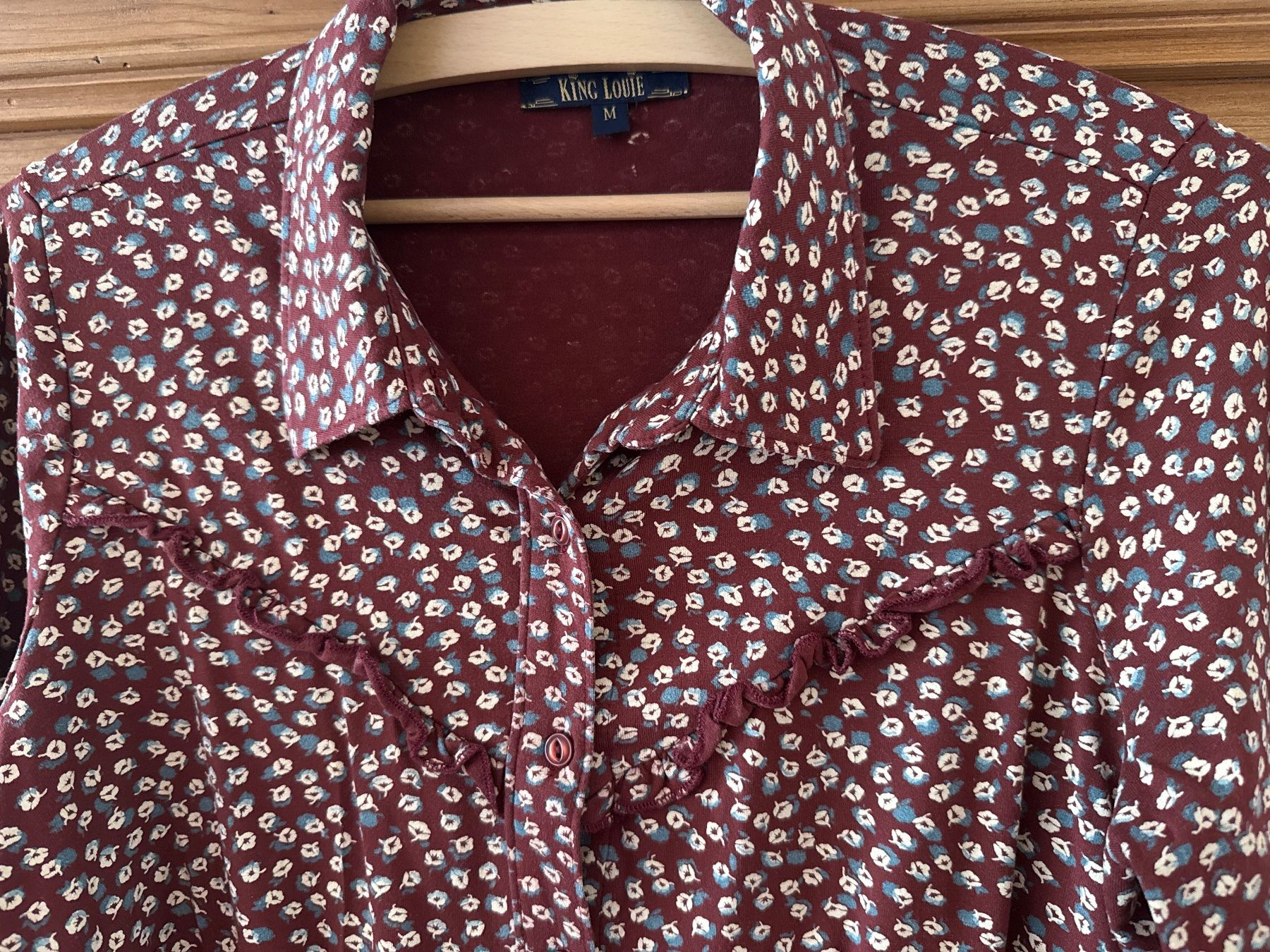 King Louie Camicette: Damen Bluse King Louie Gr. M – Usato da Winterthur venduto da britsi 1