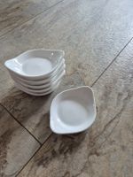 6er Set: Schale / Schälchen, Porzellan, weiss, neuwertig