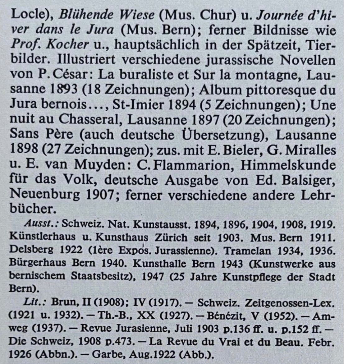 Dipinti: Kiener Robert (1866-1945) – Usato da Grosshöchstetten venduto da Perle1951 5